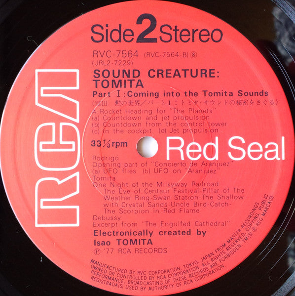 Tomita - Sound Creature (Vinyl, LP, Stereo)