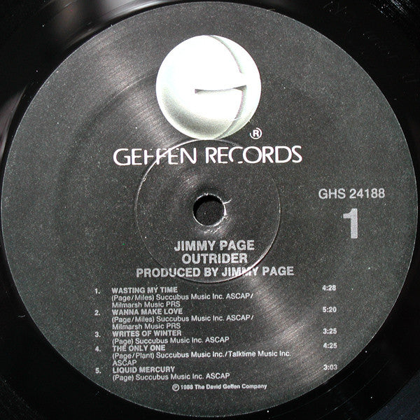 Jimmy Page - Outrider (Vinyl, LP, Album) Very Good Plus (VG+) / Very Good Plus (VG+)