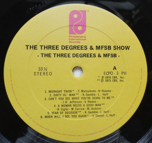 The Three Degrees - The Three Degrees & MFSB Show (Vinyl, LP, Album...