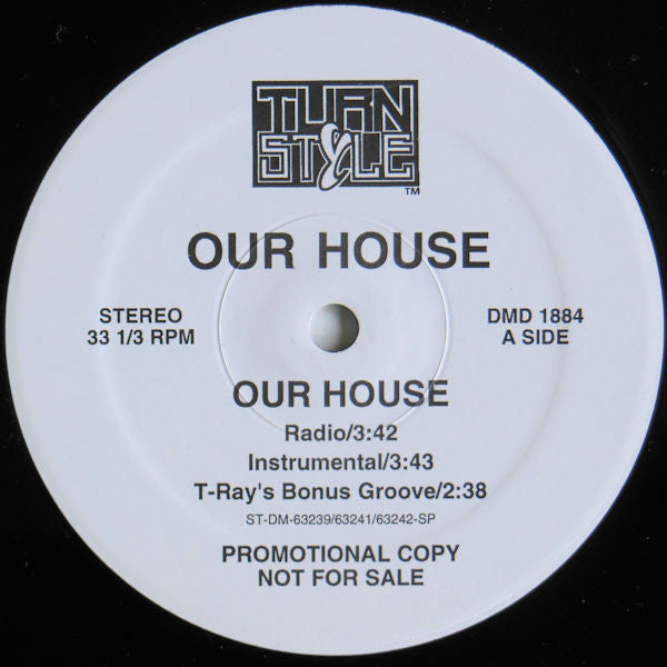 Our House (2) - Our House (Vinyl, 12", 33 ⅓ RPM, Promo, Stereo) Very Good (VG) / Very Good Plus (VG+)