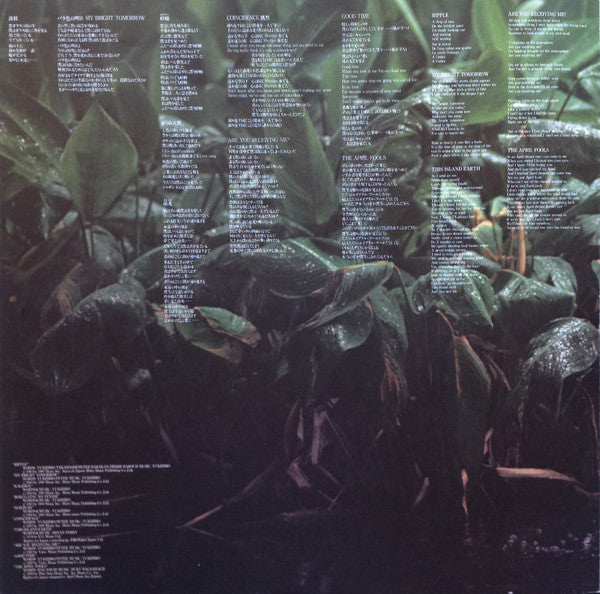 Yukihiro Takahashi - Tomorrow's Just Another Day (Vinyl, LP, Album)