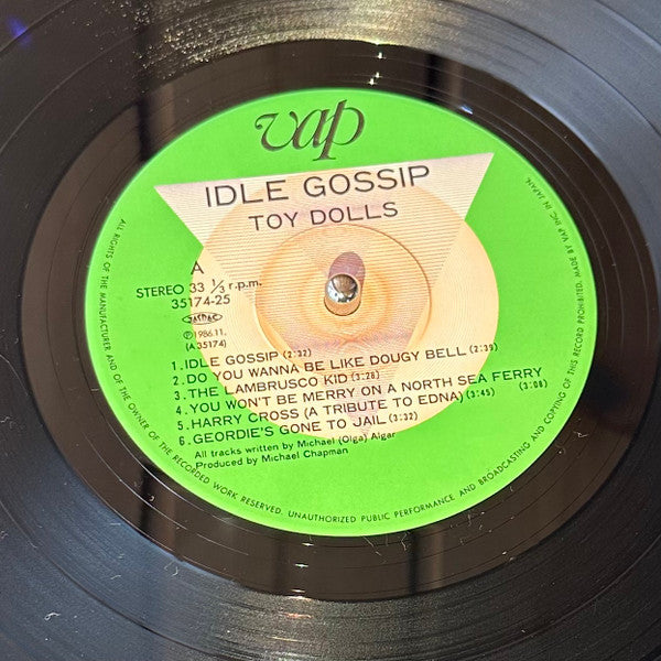 Toy Dolls - Idle Gossip (Vinyl, LP, Album) Very Good Plus (VG+) / Very Good Plus (VG+)