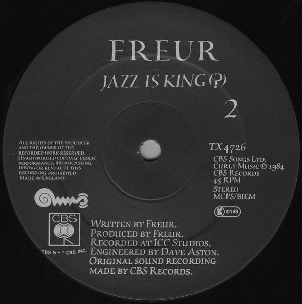Freur - The Devil And Darkness (Vinyl, 12", 45 RPM, Single, Stereo) Very Good (VG) / Very Good Plus (VG+)