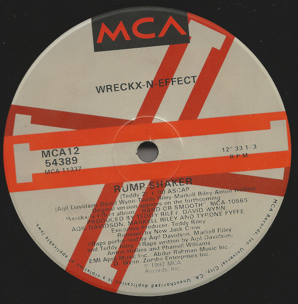 Wrecks-N-Effect - Rump Shaker (Vinyl, 12", 33 ⅓ RPM) Very Good (VG) / Very Good Plus (VG+)