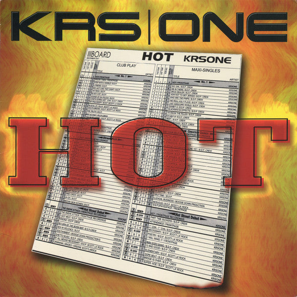 KRS-One - Hot (Vinyl, 12", 33 ⅓ RPM) Very Good (VG) / Very Good Plus (VG+)