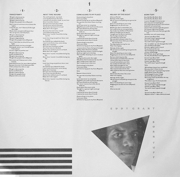 Eddy Grant - Born Tuff (Vinyl, LP, Album) Very Good Plus (VG+) / Very Good (VG)