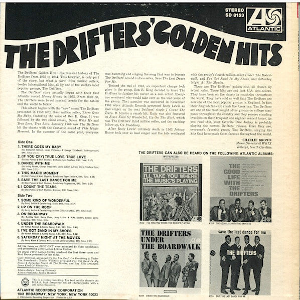 The Drifters - The Drifters' Golden Hits (Vinyl, LP, Compilation, Reissue, Stereo) Good Plus (G+) / Very Good (VG)