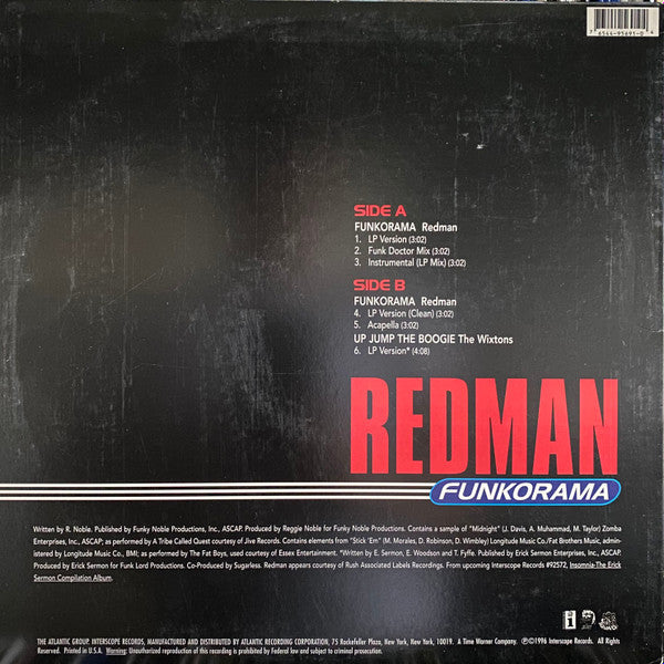 Redman - Funkorama (Vinyl, 12", 33 ⅓ RPM) Good Plus (G+) / Good Plus (G+)
