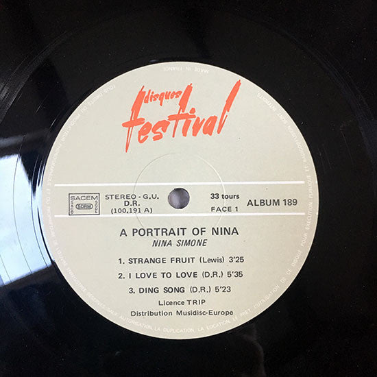 Nina Simone - A Portrait Of Nina (2xVinyl, LP, Compilation) Near Mint (NM or M-) / Very Good Plus (VG+)