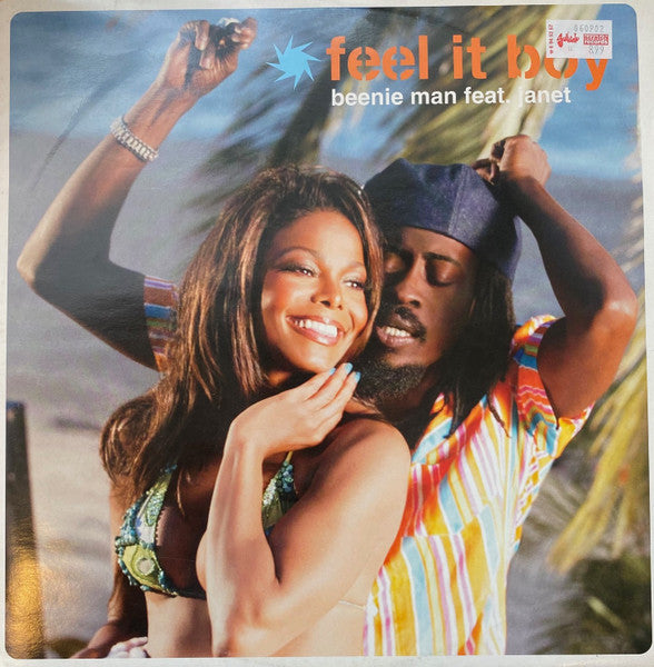 Beenie Man - Feel It Boy (Vinyl, 12") Very Good (VG) / Very Good (VG)