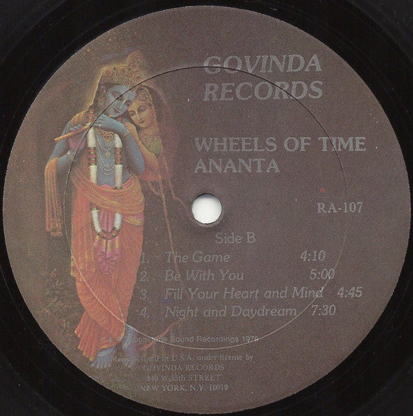 Ananta - Wheels Of Time (Vinyl, LP, Album, Promo, Stereo) Very Good (VG) / Very Good (VG)