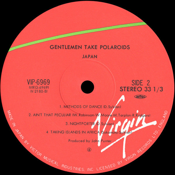 Japan - Gentlemen Take Polaroids = Lonely Shadow (Vinyl, LP, Album, Repress, Stereo) Very Good Plus (VG+) / Very Good Plus (VG+)