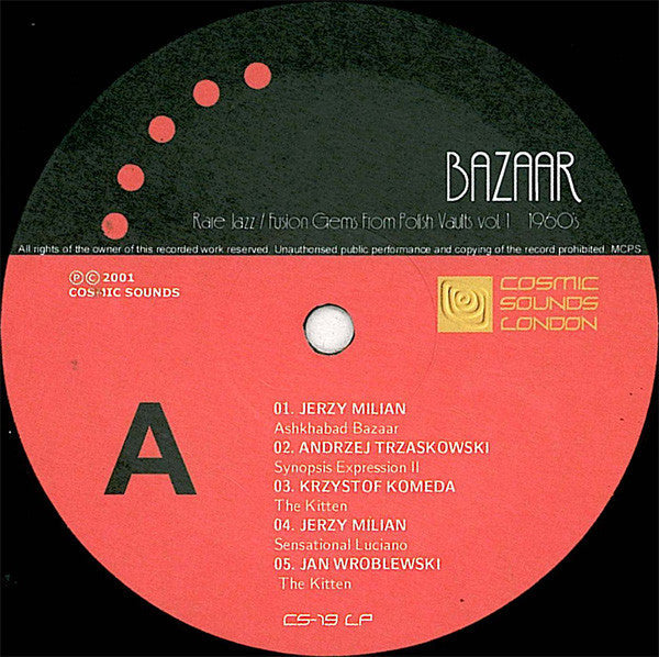 Various - Bazaar - Rare Jazz / Fusion Gems From Polish Vaults Vol. 1, 1960's (Vinyl, LP, Compilation) Very Good (VG) / Very Good (VG)