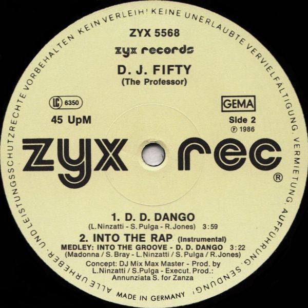 DJ Fifty - Into The Groove (A-Thon) Rap (Vinyl, 12", Maxi-Single, 45 RPM) Very Good Plus (VG+) / Very Good (VG)