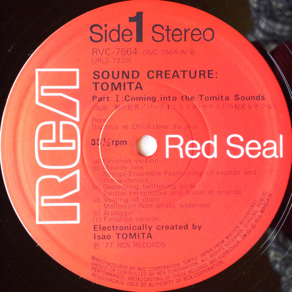 Tomita - Sound Creature (Vinyl, LP, Stereo)