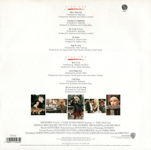 Madonna - Who's That Girl (Original Motion Picture Soundtrack) (Vin...