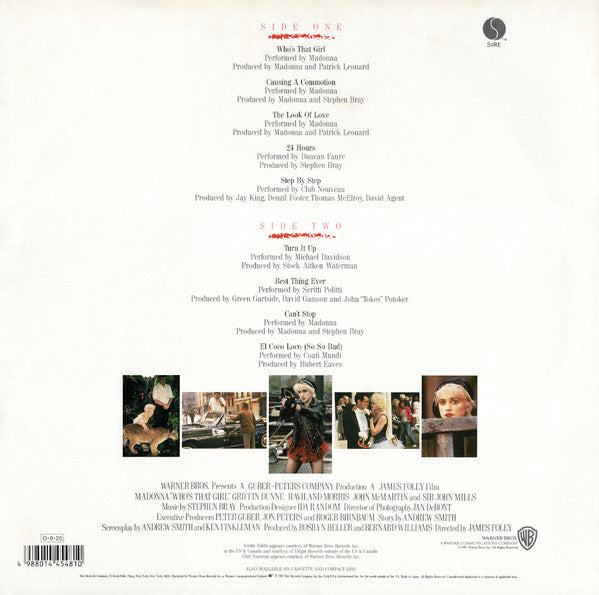 Madonna - Who's That Girl (Original Motion Picture Soundtrack) (Vin...