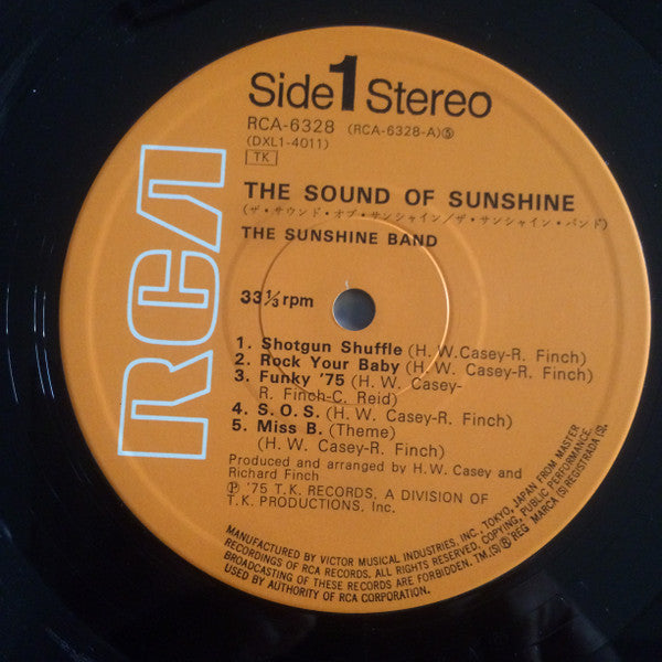 The Sunshine Band - The Sound Of Sunshine (Vinyl, LP, Album, Stereo)
