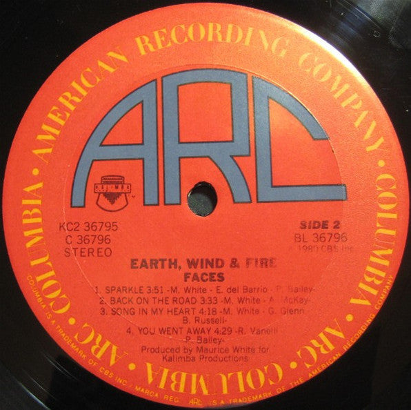 Earth, Wind & Fire - Faces (2xVinyl, LP, Album, Stereo) Good Plus (G+) / Very Good (VG)