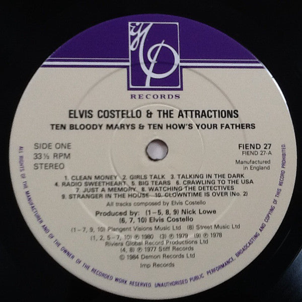 Elvis Costello & The Attractions - Ten Bloody Marys & Ten How's You...