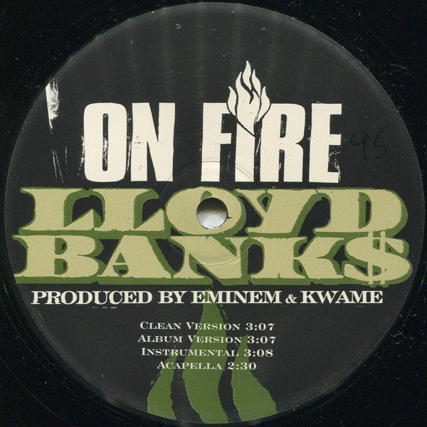 Lloyd Banks - On Fire / Warrior (Vinyl, 12", 33 ⅓ RPM, Promo) Very Good Plus (VG+) / Very Good Plus (VG+)
