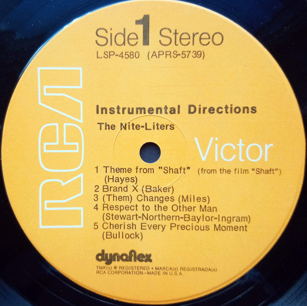 The Nite-Liters - Instrumental Directions (Vinyl, LP, Album, Stereo) Very Good (VG) / Fair (F)
