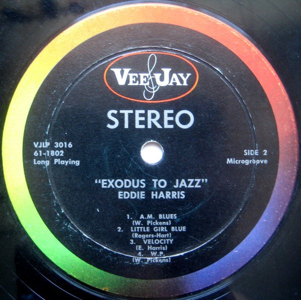 Eddie Harris - Exodus To Jazz (Vinyl, LP, Album, Stereo) Good Plus (G+) / Good (G)