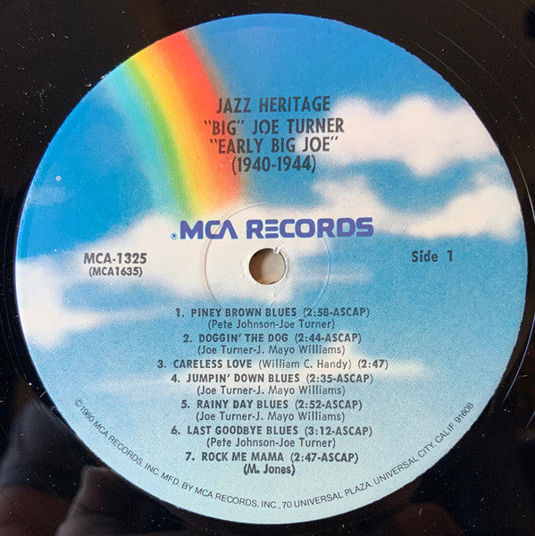 Big Joe Turner - Early Big Joe (1940-1944) (Vinyl, LP, Compilation) Very Good (VG) / Very Good (VG)