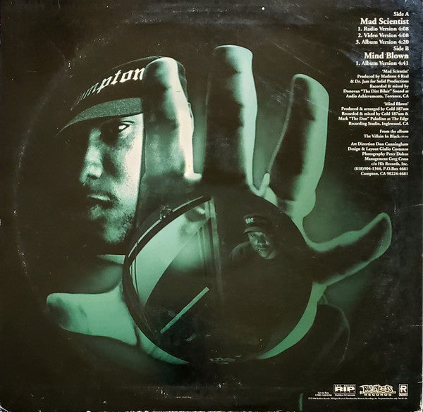 MC Ren - Mad Scientist (Vinyl, 12", 33 ⅓ RPM, Promo, Stereo) Very Good (VG) / Very Good (VG)