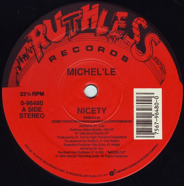 Michel'Le - Nicety (Vinyl, 12", 33 ⅓ RPM) Very Good Plus (VG+) / Very Good Plus (VG+)