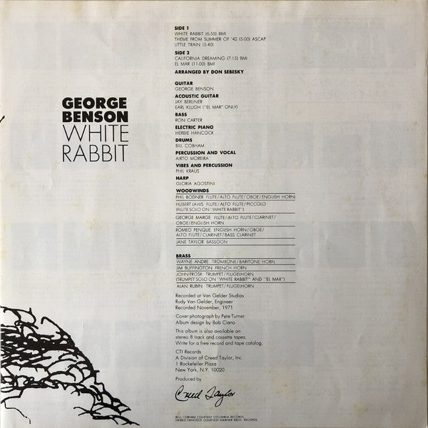George Benson - White Rabbit (Vinyl, LP, Album, Limited Edition, Re...