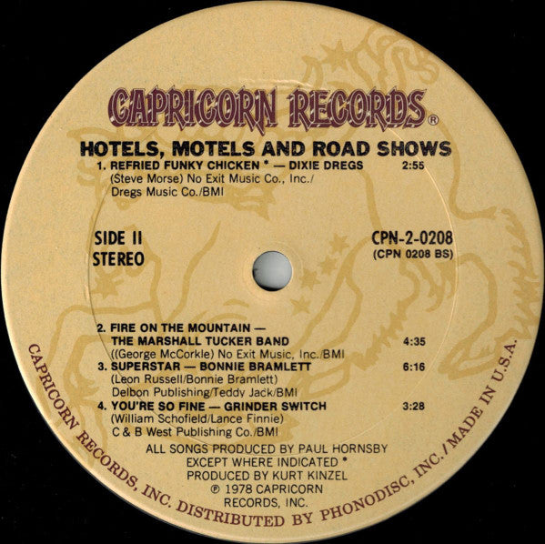 Various - Hotels, Motels And Road Shows (2xVinyl, LP, Compilation) Very Good Plus (VG+) / Good Plus (G+)