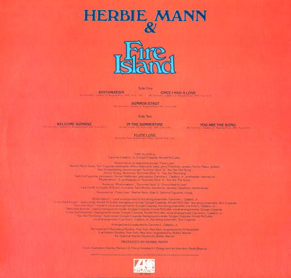 Herbie Mann - Herbie Mann & Fire Island (Vinyl, LP, Album) Good Plus (G+) / Very Good (VG)