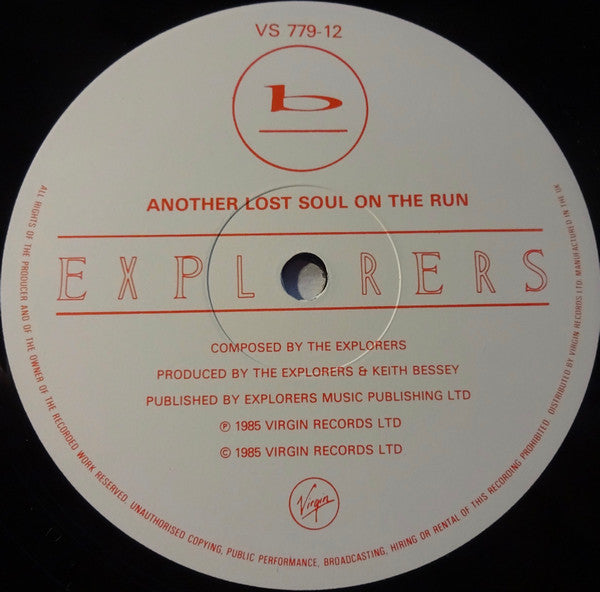 The Explorers (2) - Venus De Milo (Longer Than Louvre Mix) / Another Lost Soul On The Run (Vinyl, 12", Single) Very Good Plus (VG+) / Very Good Plus (VG+)