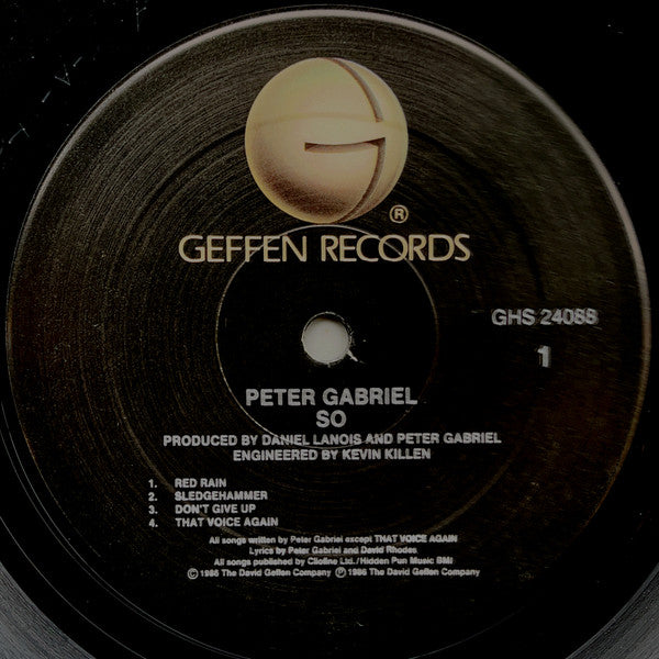Peter Gabriel - So (Vinyl, LP, Album) Very Good (VG) / Very Good (VG)