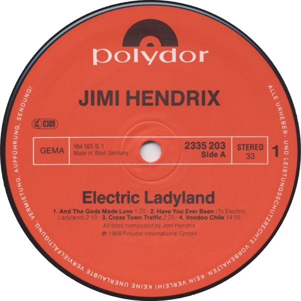 The Jimi Hendrix Experience - Electric Ladyland (2xVinyl, LP, Album, Reissue) Near Mint (NM or M-) / Very Good Plus (VG+)