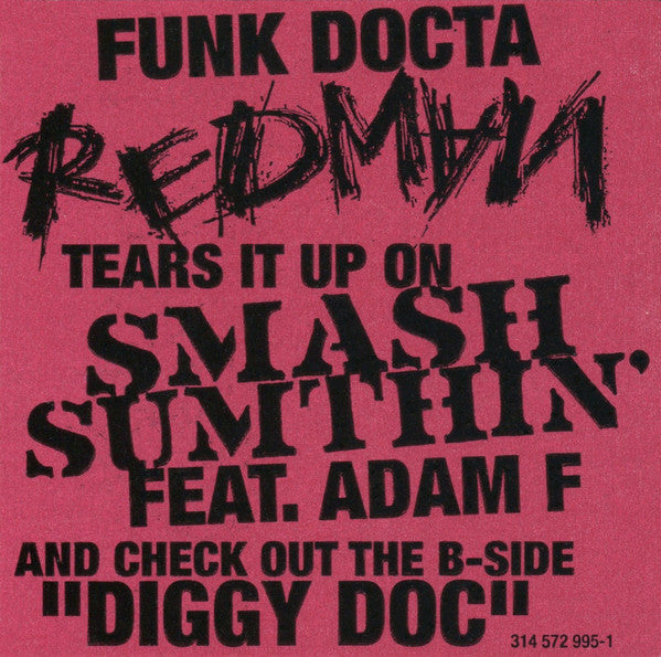Redman - Smash Sumthin' (Vinyl, 12", 33 ⅓ RPM, Single, Stereo) Good Plus (G+) / Very Good Plus (VG+)