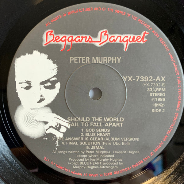 Peter Murphy - Should The World Fail To Fall Apart (Vinyl, LP, Album, Stereo) Very Good (VG) / Good Plus (G+)