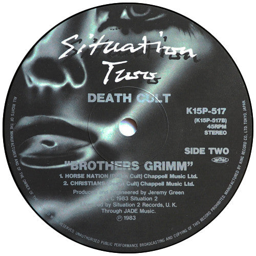 Death Cult - Brothers Grimm (Vinyl, 12", 45 RPM, EP) Very Good Plus (VG+) / Good Plus (G+)