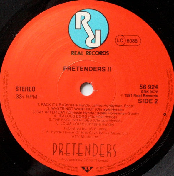 The Pretenders - Pretenders II (Vinyl, LP, Album, Reissue, Stereo) Very Good (VG) / Very Good Plus (VG+)