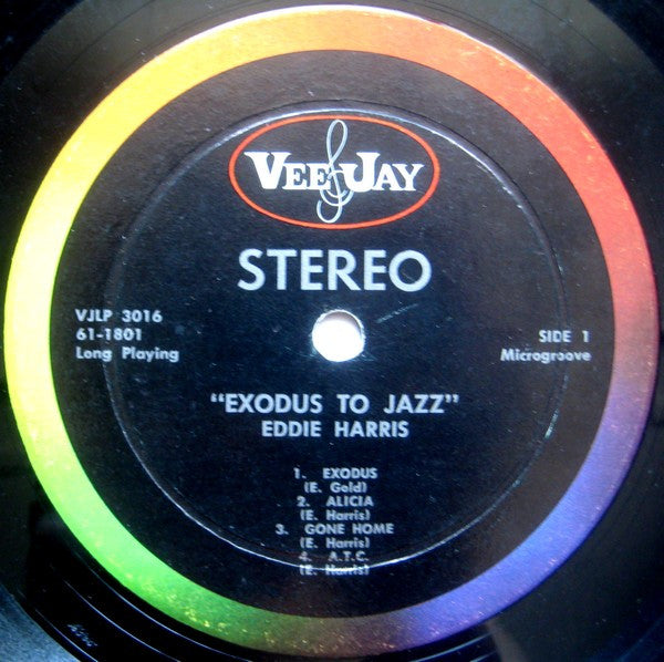Eddie Harris - Exodus To Jazz (Vinyl, LP, Album, Stereo) Good Plus (G+) / Good (G)
