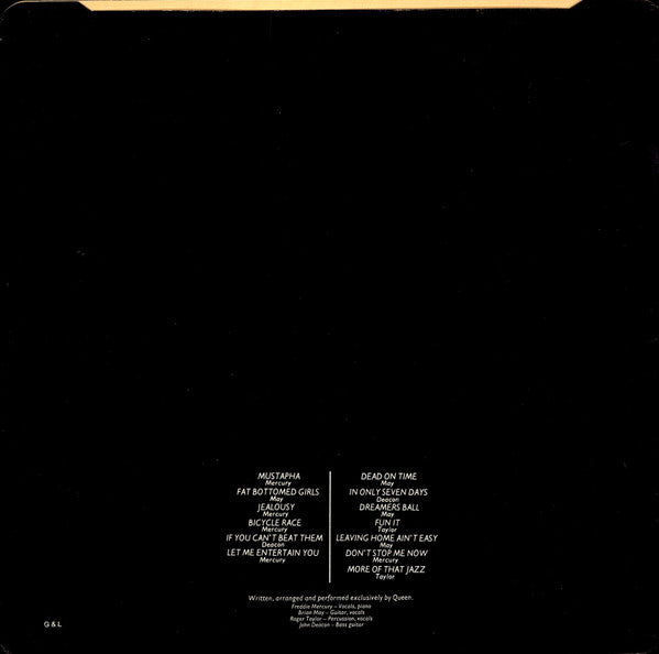 Queen - Jazz (Vinyl, LP, Album, Stereo) Very Good (VG) / Good (G)