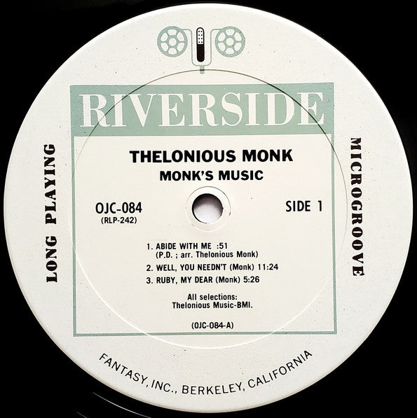 Thelonious Monk Septet - Monk's Music (Vinyl, LP, Album, Reissue, Mono) Very Good (VG) / Very Good (VG)