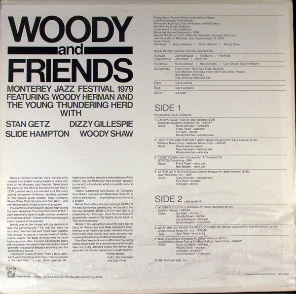 Woody Herman - Woody And Friends (Vinyl, LP) Very Good (VG) / Very Good (VG)
