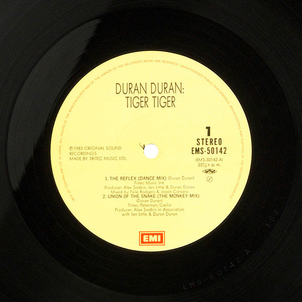 Duran Duran - Tiger! Tiger! (Vinyl, 12", 33 ⅓ RPM) Very Good (VG) / Very Good Plus (VG+)