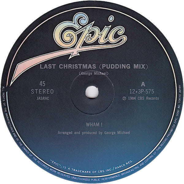 Wham! - ラスト・クリスマス = Last Christmas (Vinyl, 12", 45 RPM, Single, Ste...