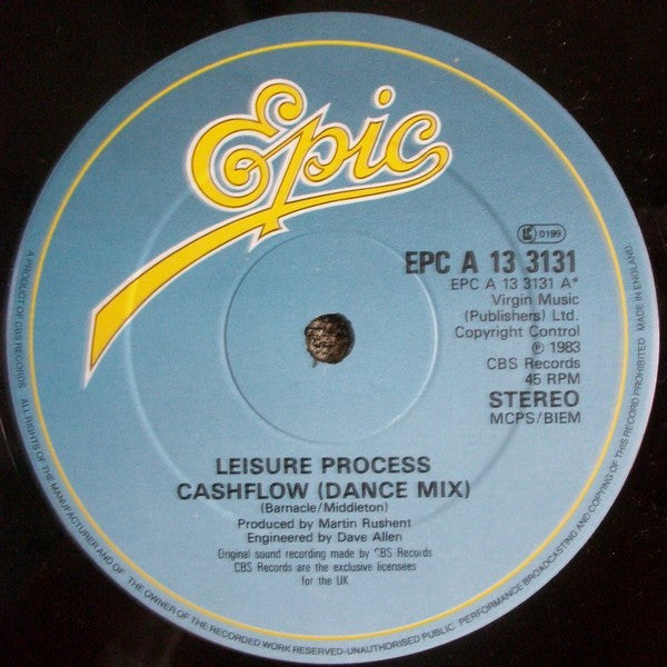 Leisure Process - Cashflow (Million Dollar Mix) (Vinyl, 12", 45 RPM, Single, Stereo) Very Good (VG) / Very Good Plus (VG+)