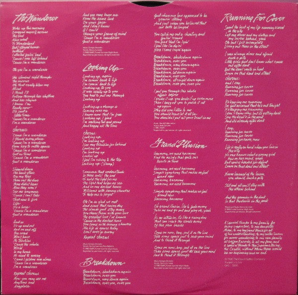 Donna Summer - The Wanderer (Vinyl, LP, Album) Good Plus (G+) / Very Good (VG)