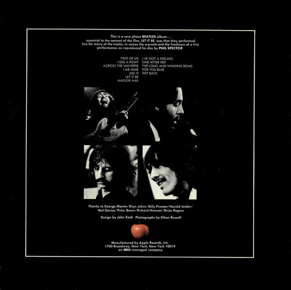 The Beatles - Let It Be (Vinyl, LP, Album, Stereo)