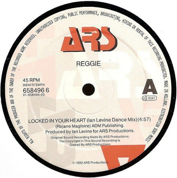 Reggie - Locked In Your Heart (Vinyl, 12") Very Good Plus (VG+) / Very Good Plus (VG+)